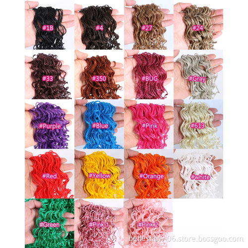 Hot sell Micro Knot ZIZI Braids S/curl synthetic braiding hair 20'  best synthetic zizi box braid